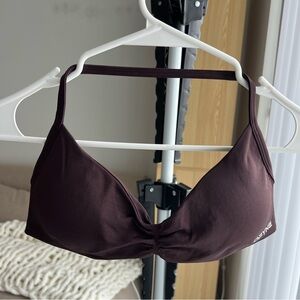 Dfyne Impact Strappy Bra Size L in Espresso